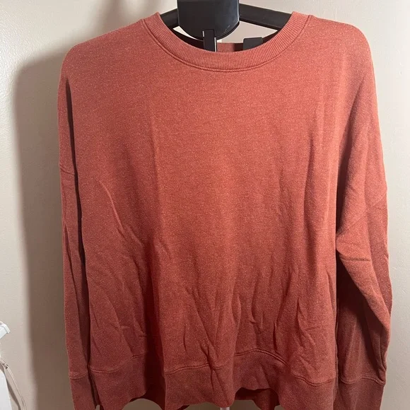 Time and Tru Women's Sweatshirt - Rust Red - Picture 2 of 2